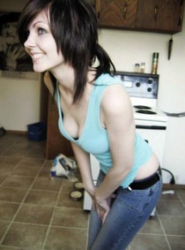 Hottie in the kitchen.