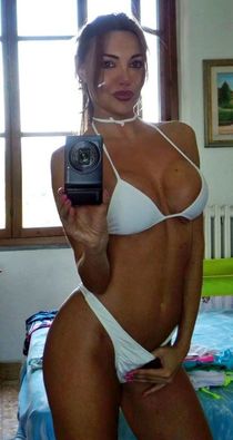 Busty wife giving a head