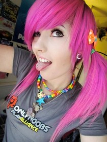 Blonde pigtails braids