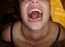 Superb lesbian blonde in
